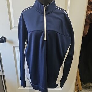 Nike Golf Navy and White Performance Pullover